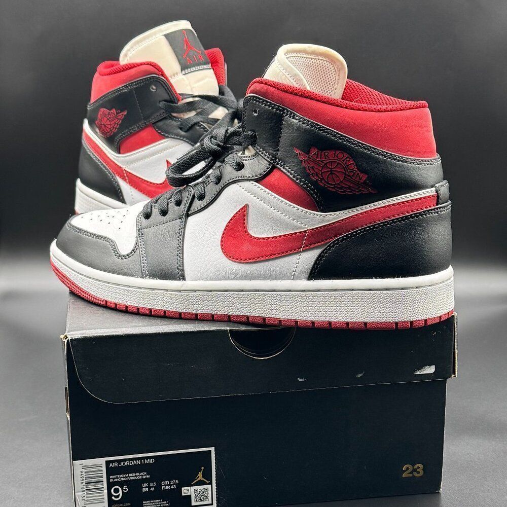 Air Jordan 1 Mid 'Black Gym Red'